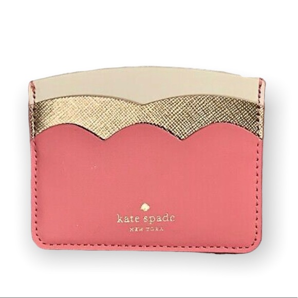 Kate Spade Authentic Small Slim Gemma Smooth leather Card Holder